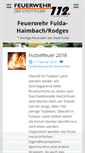Mobile Screenshot of feuerwehr-haimbach.de